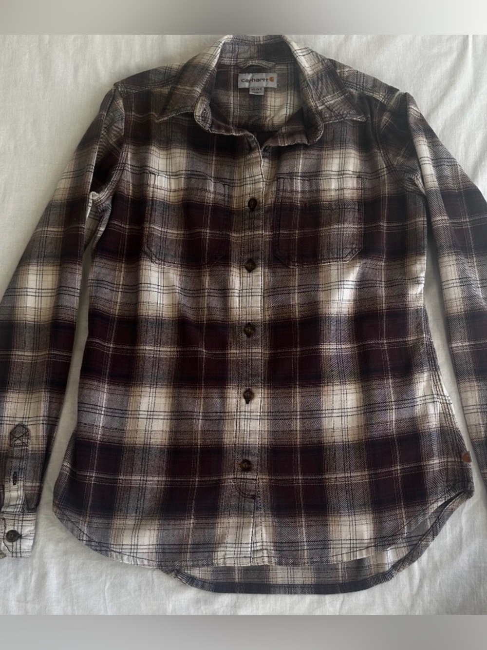Carhartt Women’s Plaid Flannel Shirt Jacket XS | Workwear Classic